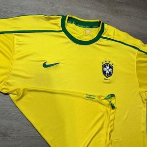 Vintage Brazil Nike soccer jersey